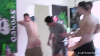 All the Pledges got Paddled Good, and we took Cody's Virginity Frat X - Free Gay Porn