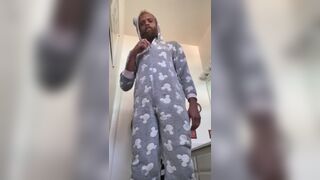 Pajama Onsie Thick cock Cum filled jerk off Mount Men Rock Mercury Masturbation Rock Mercury - Gay Porno