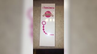 Adult Toy Testing, Experiencing my new Pinkcherry Graduated Anal Beads for the first Time ever Jetsfan1983 - SeeBussy.com