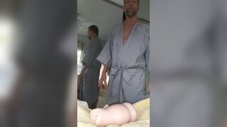 Hairyartist-I find my boy's cocksleeve and test it for myself Hairyartist - Free Gay Porn