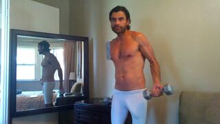 Massive Cock white spandex MaxDelongxxl - free gay porn