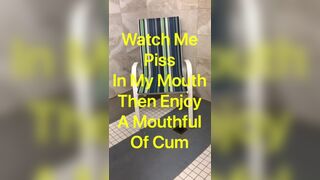 Watch me Piss in my Mouth and Enjoy a Mouthful of Cum Jetsfan1983 - SeeBussy.com