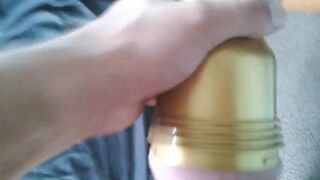 Having a Play with my Fleshlight bushmanjim - SeeBussy.com