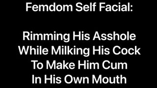 Rimming his Asshole while Milking his Cock to make him Cum in his own Mouth Jetsfan1983 - SeeBussy.com