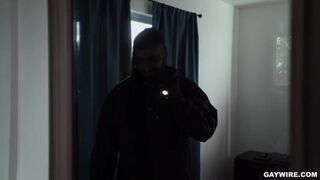 GAYWIRE - Latino Criminal Caught between a Big Black Cock and a Hard Place Gay Wire  - Gay Porno Video