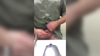 Quickly Jerking off & Cumming in the Work Washroom Sink, It’s where everyone else Typically Cums too Jetsfan1983 - SeeBussy.com