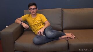 Latin Twink Vincent Beating his Meat  - Gay Porno Video