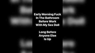 Early Morning Fuck in the Bathroom with my Sex Doll before going to Work Jetsfan1983 - SeeBussy.com