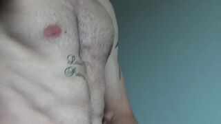 Nipple play, flexing and showing cock KyleBern - SeeBussy.com