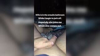 Edging my Uncut Cock in Bed while Wife’s inside Bathroom, when she came Out, she Totally Rejected me Jetsfan1983 - SeeBussy.com