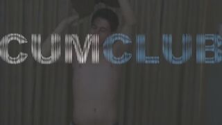Young Nervous Guy Cum Explosion in Aaron French’s Mouth Cum Club - Gay Amateur Porno