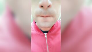 Foamy cum play on lips after being mouth fucked outdoor Idmir Sugary