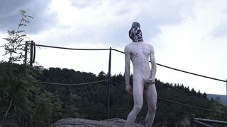 teen boy wanks on the rock Czech gay