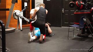 Josh and Zach and fan Asslicker in Gym