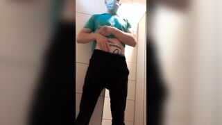 Quick piss at store restroom KyleBern - Free Amateur Gay Porn