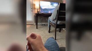 TSB - Lil bro cums while Big bro is watching a video - 45 secs
