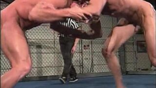 NAKED CAGE WRESTLERS- Muscle Athletes Win or Submit in the Cage Arena Sharp Men