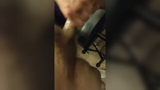 I cum all over my gym weights Doc VidalXXX - Free Amateur Gay Porn