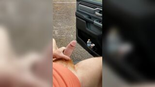 Dick out at the park while people drive by... 420sexy4U - Free Amateur Gay Porn