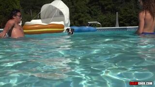 3 Big Dicked Studs Step away from Pool Party to FUCK RAW AND HARD Colby Knox - Amateur Gay Porn 2