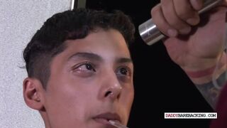 DILF Masseur Fingers and Breeds Latin Twink after Blowjob - Amateur Gay Porn 2