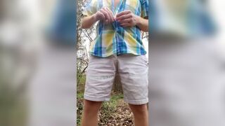 Hairy ginger taking a piss in the woods 420sexy4U - Free Gay Porn