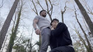 Jacob cums on Michael s face in the woods - 1 min - SeeBussy.com - SeeBussy.com