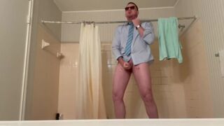 Leg Shaking Orgasm, Solo Male Standing Balanced on the Edge the Bath Tub - BlondNBlue222 BlondNBlue222 - SeeBussy.com